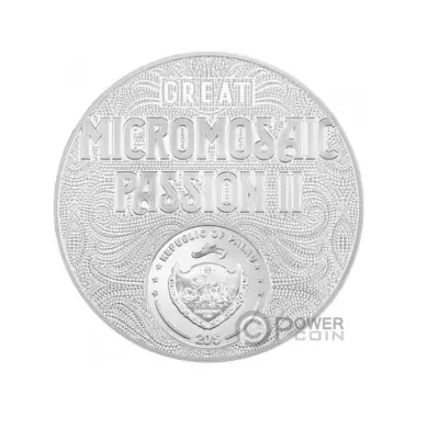 Frida Kahlo la maravilla great micromosaic passion II 3 OZ silver coin - Image 3