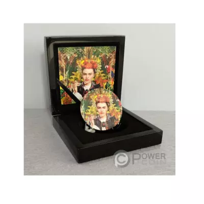 Frida Kahlo la maravilla great micromosaic passion II 3 OZ silver coin - Image 4