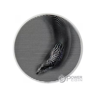 Zebra camouflage of nature 3 OZ silver coin