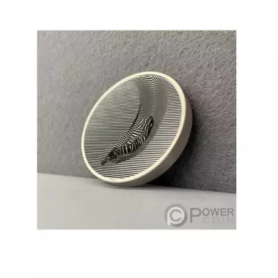 Zebra camouflage of nature 3 OZ silver coin - Image 3