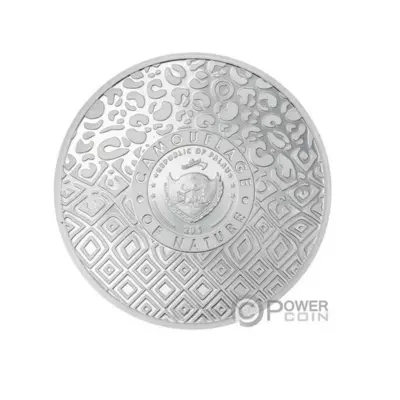 Zebra camouflage of nature 3 OZ silver coin - Image 5