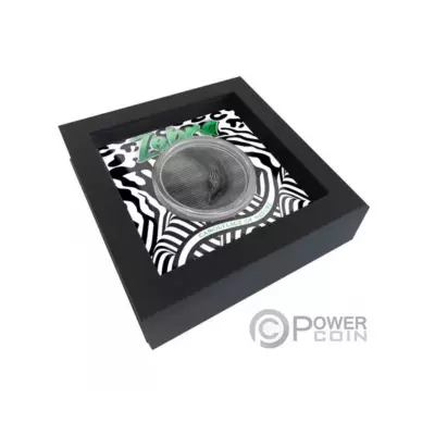 Zebra camouflage of nature 3 OZ silver coin - Image 2