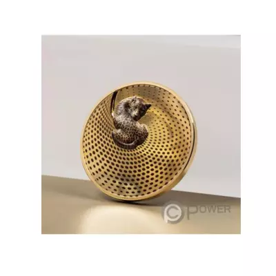Leopard camouflage of nature gilded 5 OZ silver coin - Image 5