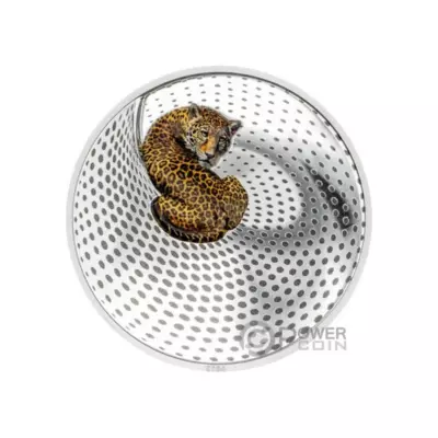 Leopard camouflage of name 3 OZ silver coin