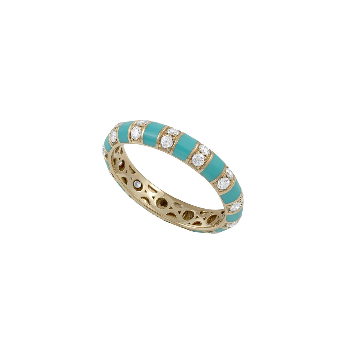 The Treasures Enamel Turquoise Ring